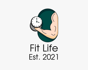 Muscle Training Clock  logo