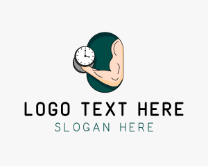 Muscle Training Clock  logo