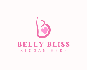 Pregnant Woman Maternity logo design