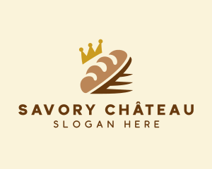 Crown Bread Loaf  logo design