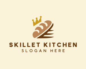 Crown Bread Loaf  logo design