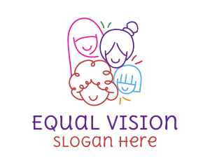 Colorful Women's Day logo