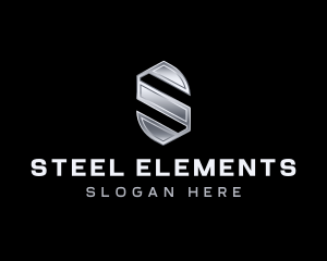 Industrial Steel Letter S logo