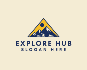 Mountain Explorer Triangle logo design