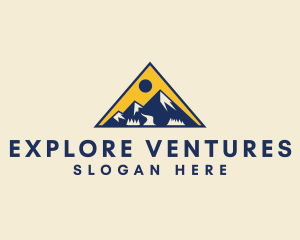 Mountain Explorer Triangle logo design