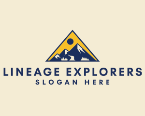 Mountain Explorer Triangle logo design