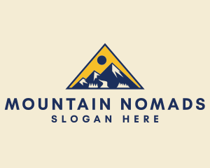 Mountain Explorer Triangle logo design