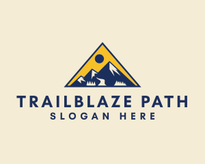 Mountain Explorer Triangle logo design