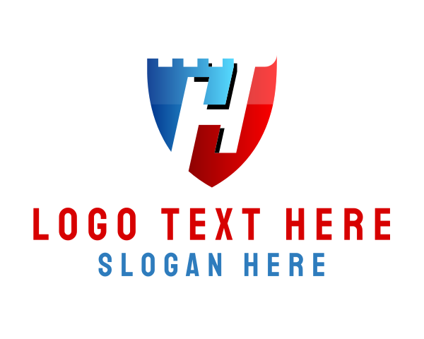 Blue And Red logo example 1