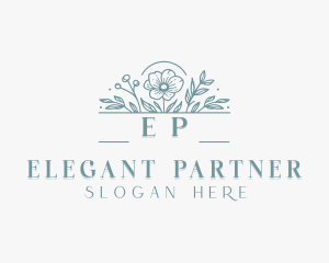 Flower Wedding Styling logo design