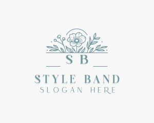 Flower Wedding Styling logo design