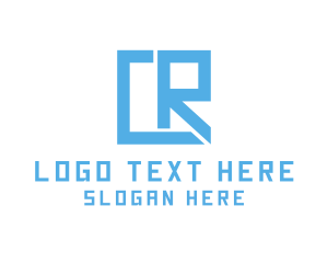 Geometric Letter CR Technology logo