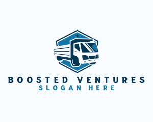 Logistics Truck Vehicle logo design