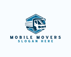 Logistics Truck Vehicle logo design