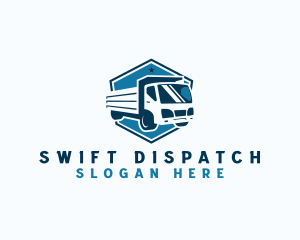 Logistics Truck Construction logo