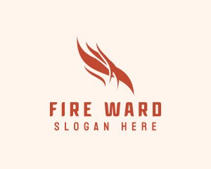 Fire Wave Heating logo design