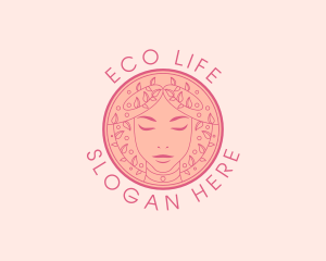 Eco Woman Wellness Fashion logo design