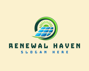 Solar Panel Energy logo design