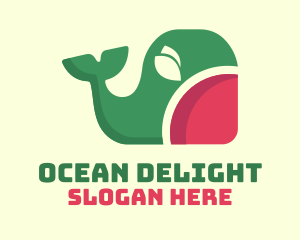 Seafood Whale Watermelon  logo