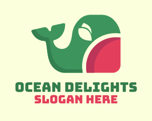 Seafood Whale Watermelon  logo