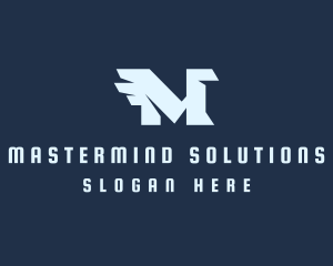 Modern Griffin Letter M logo design