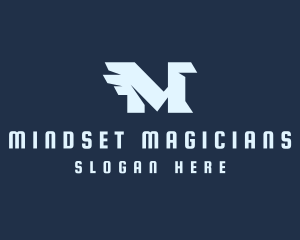 Modern Griffin Letter M logo design