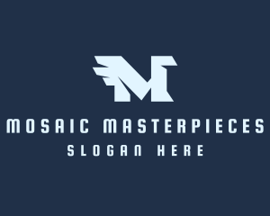 Modern Griffin Letter M logo design