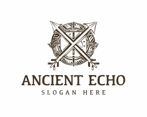 Ancient Arrow Shield  logo design