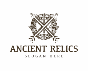 Ancient Arrow Shield  logo design