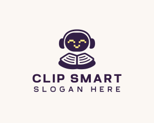 Cute Robot Learning logo design