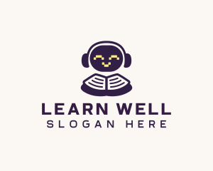 Cute Robot Learning logo design