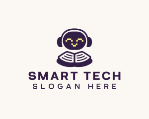 Cute Robot Learning logo design