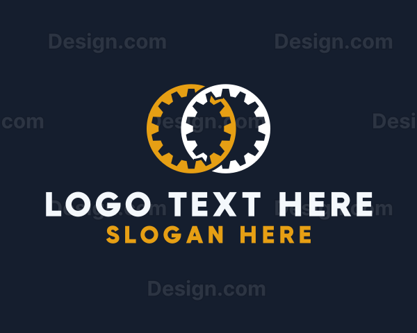 Mechanical Gear Machine Logo