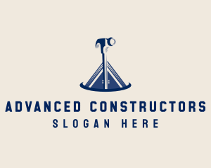 Hammer Contractor Carpentry logo design