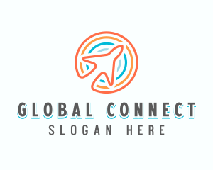 Plane Globe Travel logo