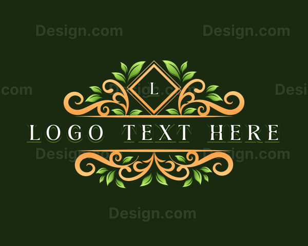 Nature Foliage Ornament Logo