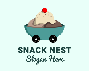 Ice Cream Delivery logo design