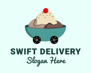 Ice Cream Delivery logo design