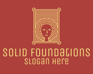 Gold Salon Lady  logo