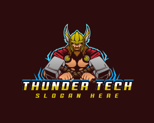 Thor Thunder God logo design