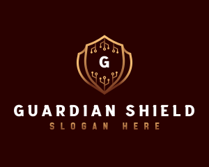 Cyber Security Protection logo design