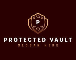 Cyber Security Protection logo design