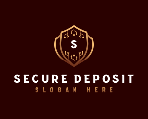 Cyber Security Protection logo design