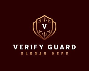 Cyber Security Protection logo design