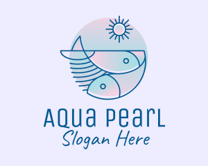 Ocean Fish Seafood logo design