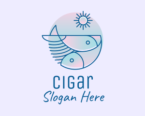 Ocean Fish Seafood logo design