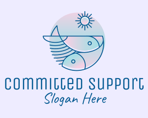 Ocean Fish Seafood logo design