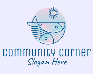 Ocean Fish Seafood logo design