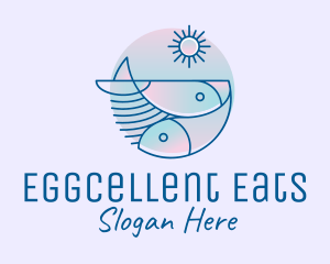 Ocean Fish Seafood logo design