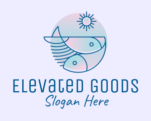 Ocean Fish Seafood logo design